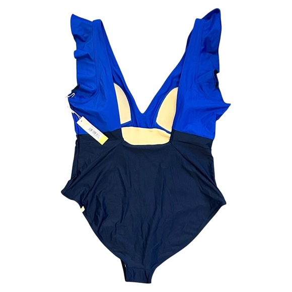 NWT Summersalt The Ruffle Backflip One Piece Swimsuit SOLD OUT Lapis/Deep Sea 14 - Picture 4 of 7